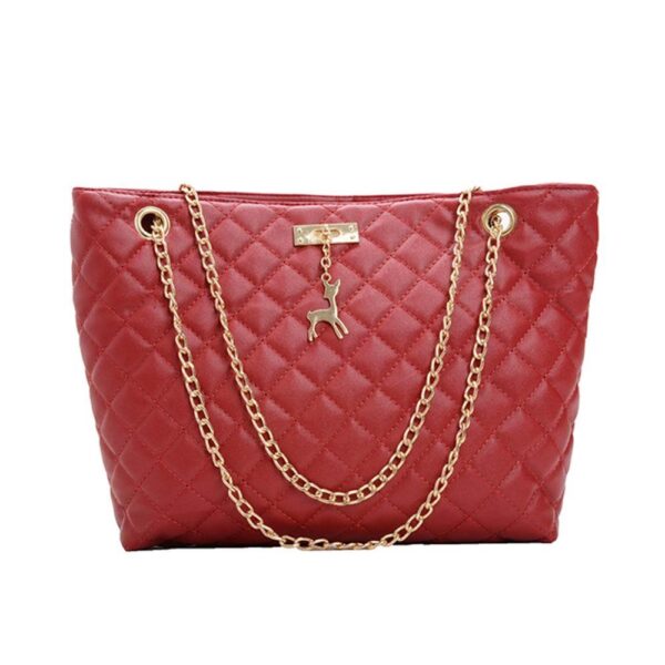 Fashion PU Leather Chain Bag Handbag Women Large Top-handle Bags Shoulder Totes Sac A Dos Bolsas Feminina Mujer Sac A Main