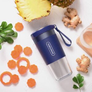Mixer Juicer Machines-6 SUS304 Blade 13oz Mini Extractor 2000mAh USB Rechargeable Battery portable blender with 4 blades